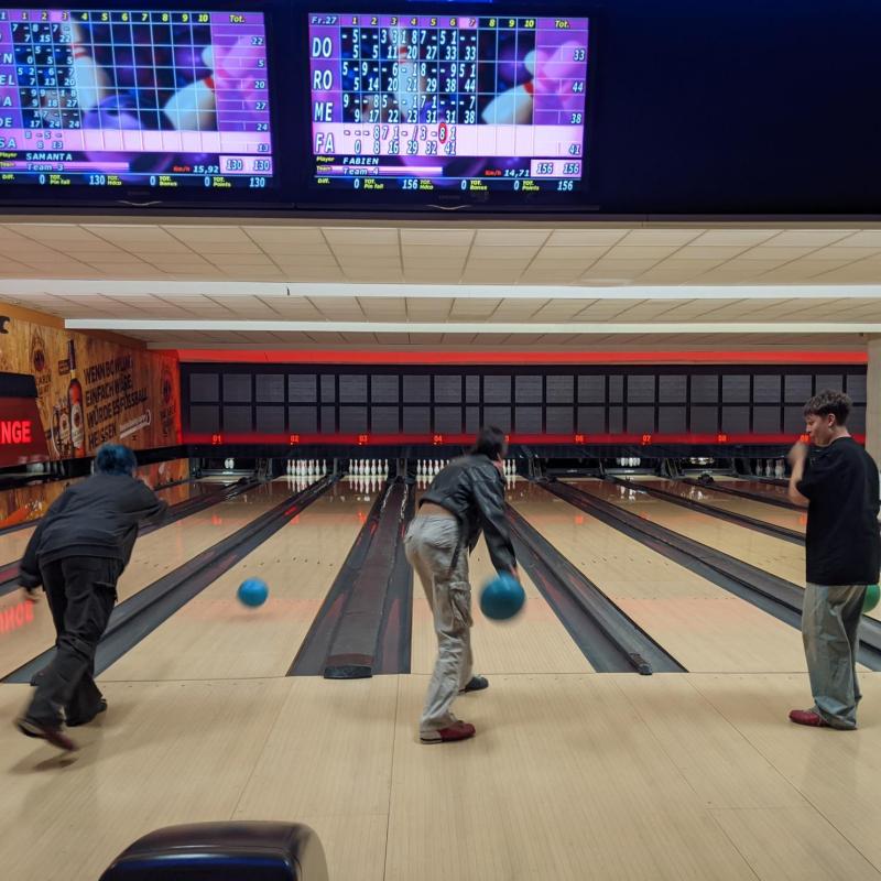 Beim Bowling